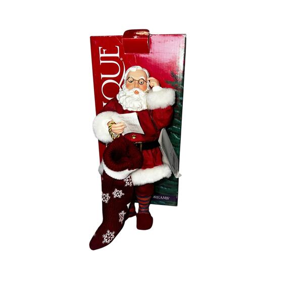 Vintage 2002 Clothtique Possible Dreams Sock it to me Santa figure collectible - Picture 1 of 6